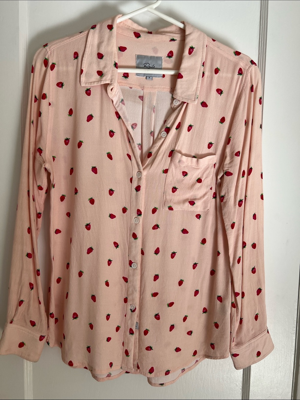 Rails Rosci Strawberry Print Button Up